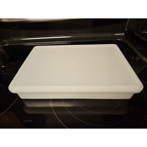 Vintage Tupperware LG Snack Store 9x13 #290 Sheer W/ Lid#291 READ!